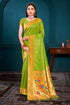 Deeva Sarees Light Green Paithani Silk Saree